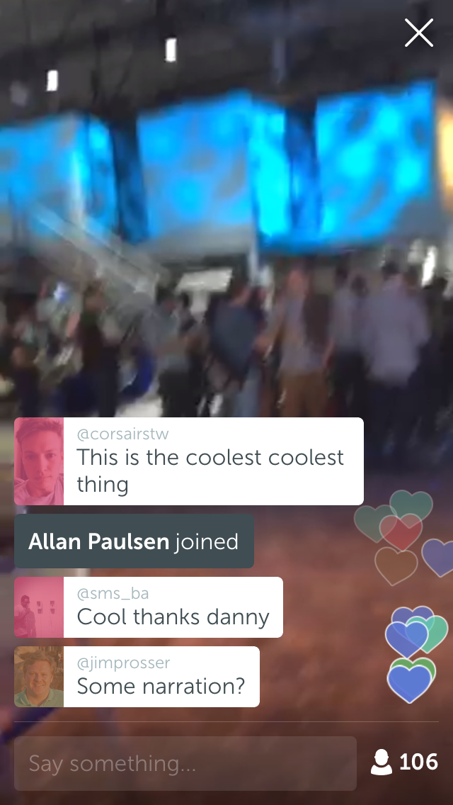 Periscope is the Coolest thing at the Conference