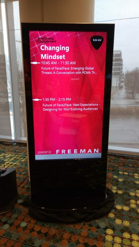 event technology trends Digital signage at the Nashville Music City Center