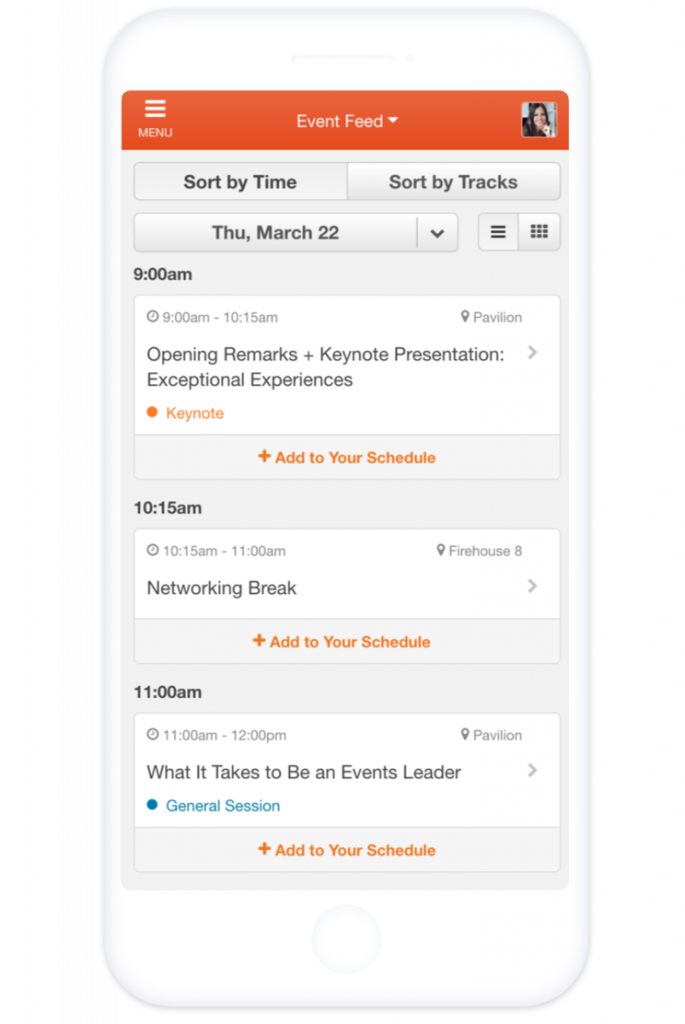 Upload all your event documents into our event app