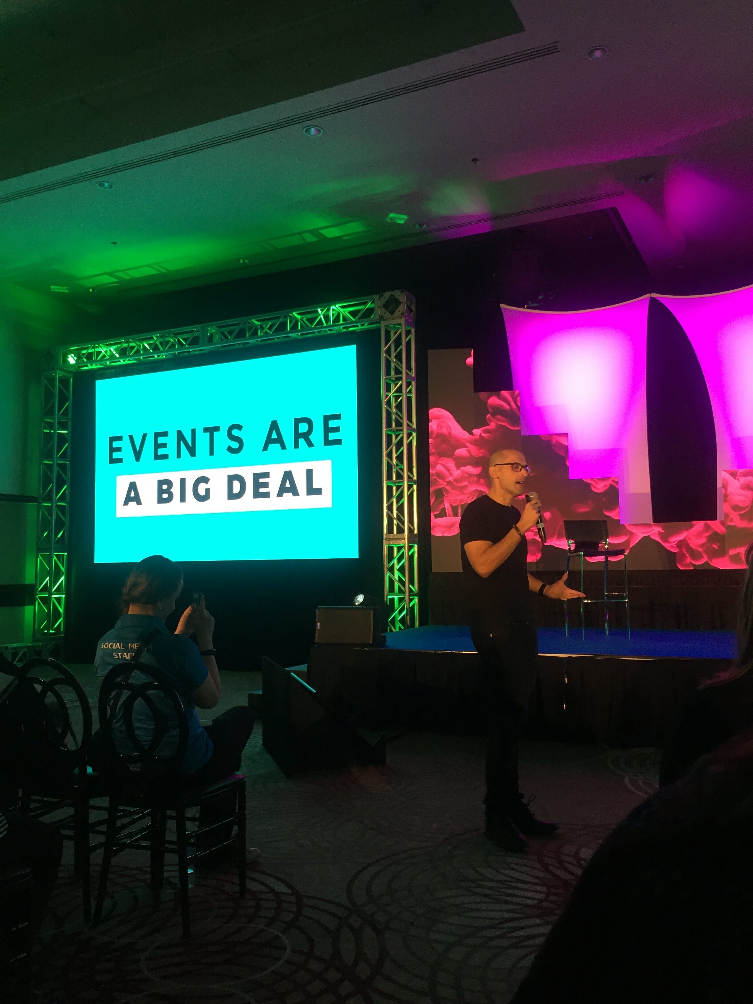 Julius Solaris from Event Manager Blog speaking about event design