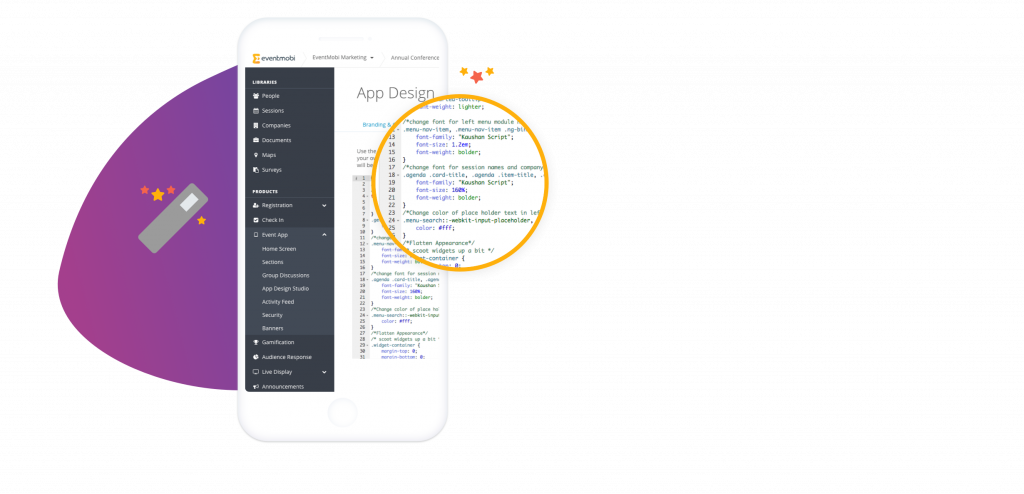 Event App Custom Branding with CSS