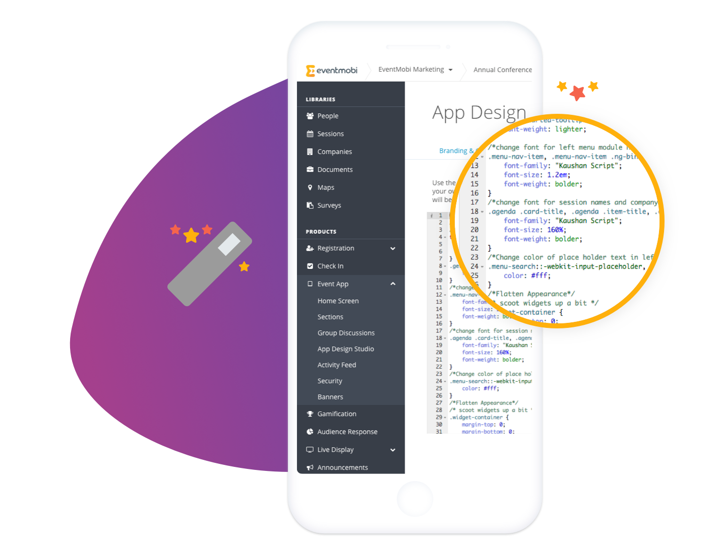 Event App Custom Branding with CSS