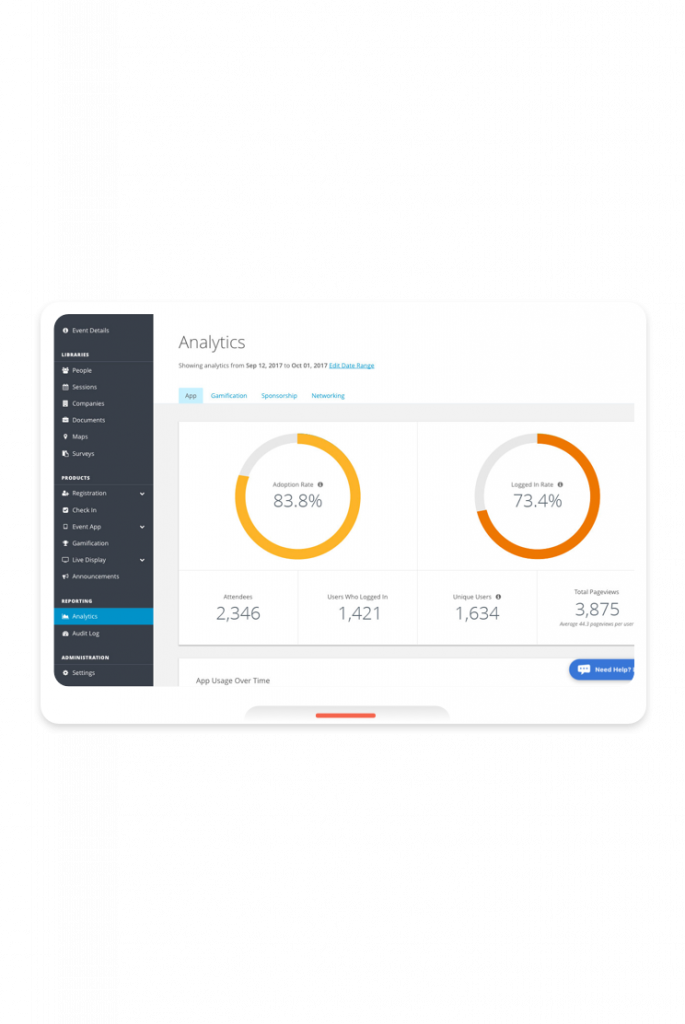 Event App Reporting - Analytics - More