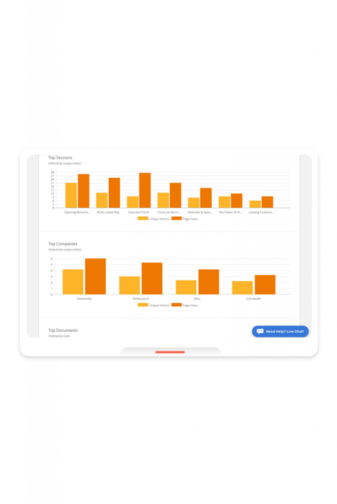 Event App Reporting - Engagement - More