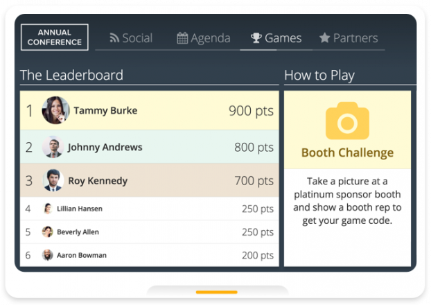Digitale Beschilderung Gamification EventMobi