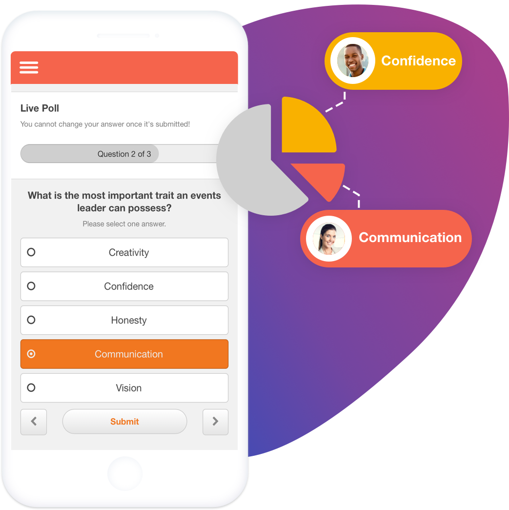 Live-Umfragen und Feedback Vorteile EventMobi