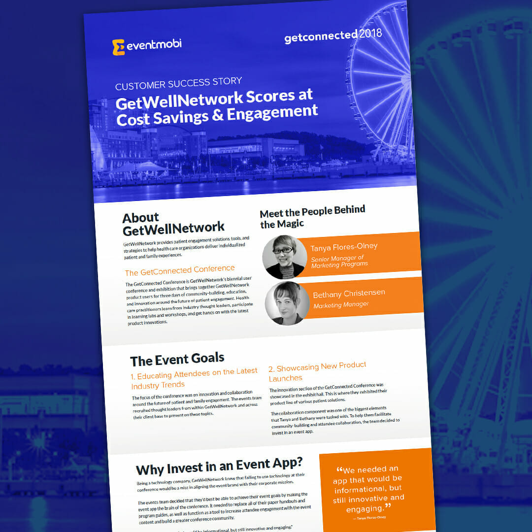 Case Study: GetWellNetwork Scores at Cost Savings & Attendee Engagement