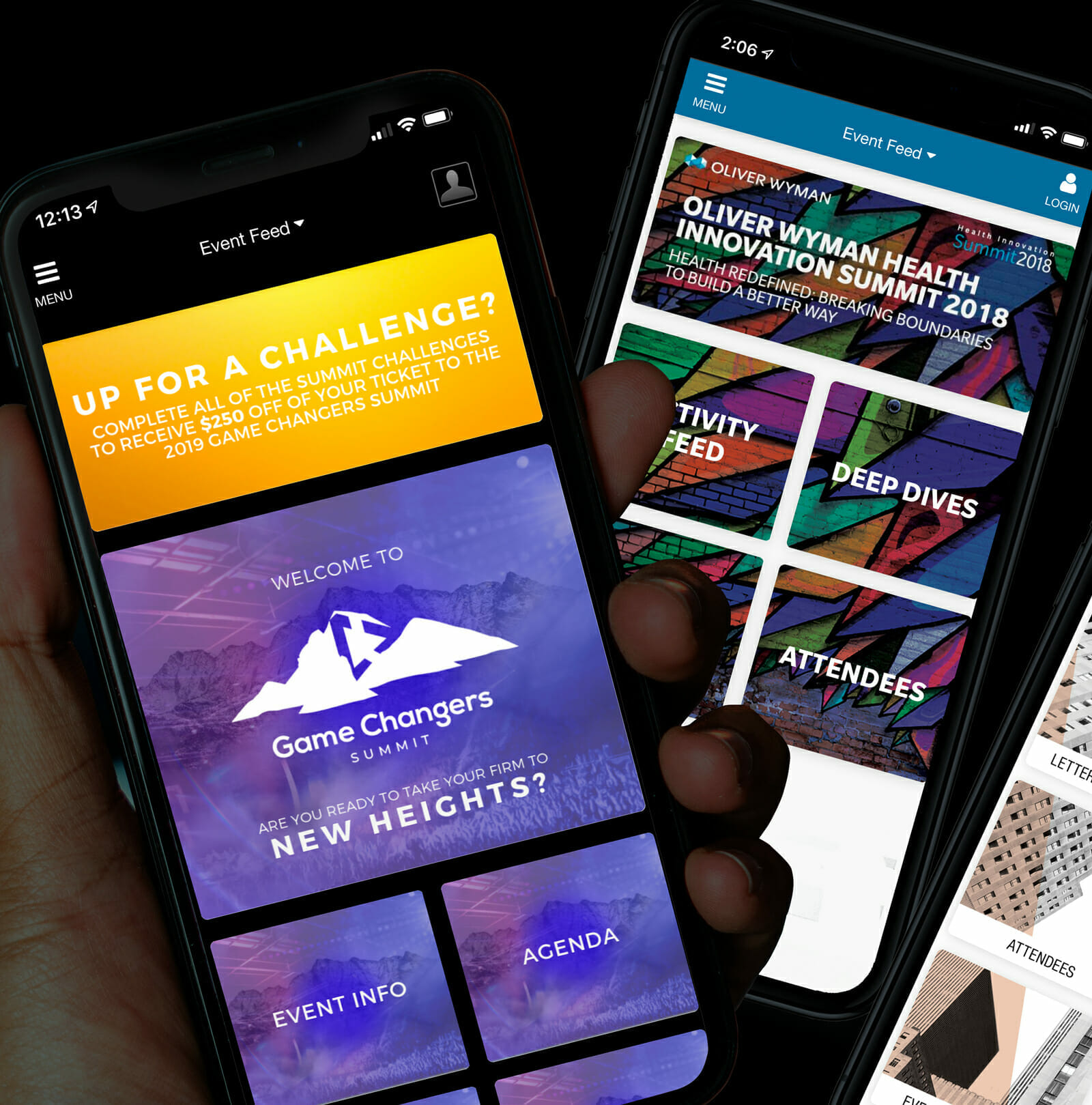 top event app designs