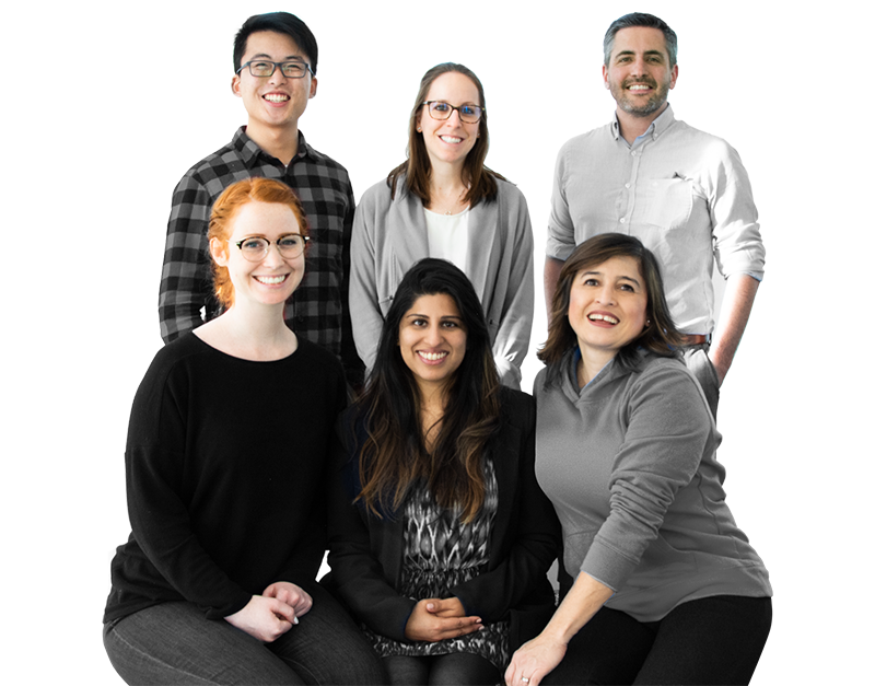 Showing our customer success team: Wayne, Dory, Vander, Michelle, Noorin, & Carolina