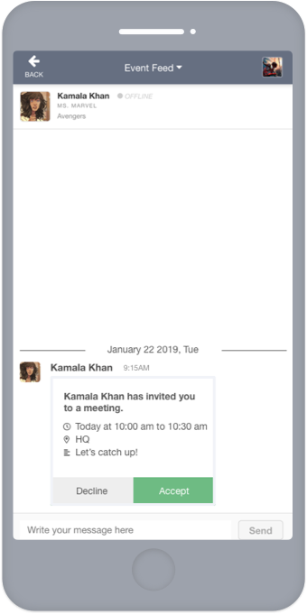 Chat Treffen Einladung