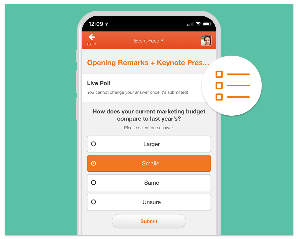 Live Polls & Surveys | EventMobi
