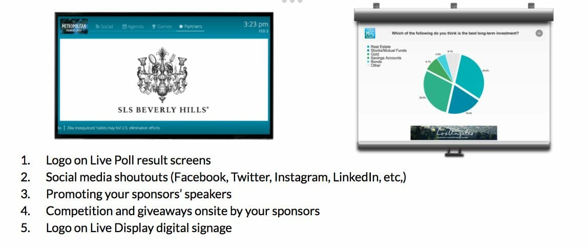 event sponsorship brand awareness with digital signage