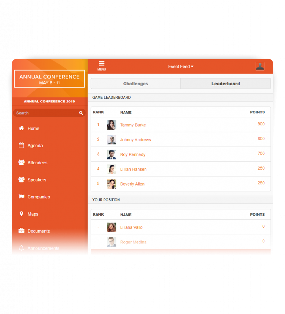 Im virtuellen Eventportal erstellen Sie Spiele und Aufgaben, um die Interaktion zu erhöhen