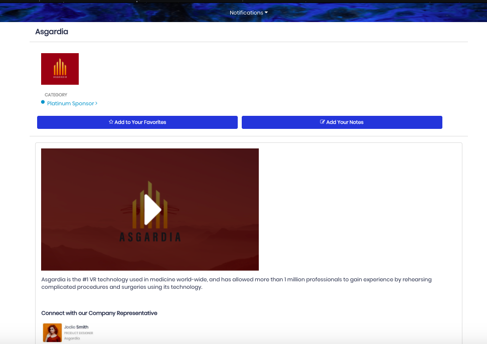 Showcase your sponsors and exhibitors with virtual booths