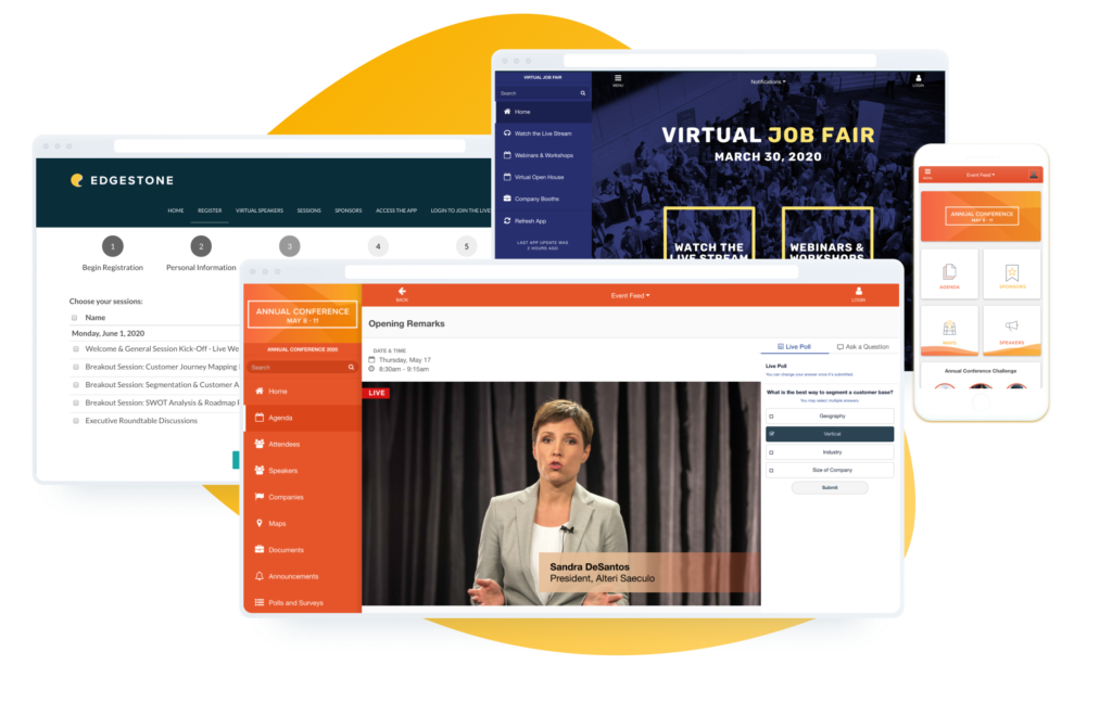 Lernen Sie die virtuelle Eventplattform von EventMobi im Webinar kennen!