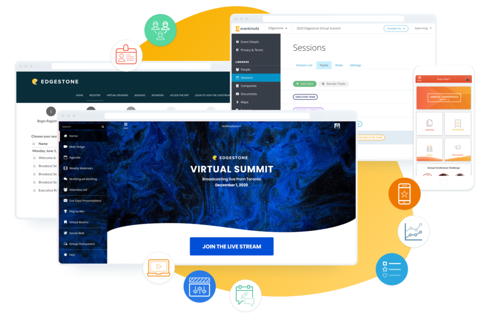 Virtuelles Eventportal, Event-App, Registrierung & Experience Manager von EventMobi