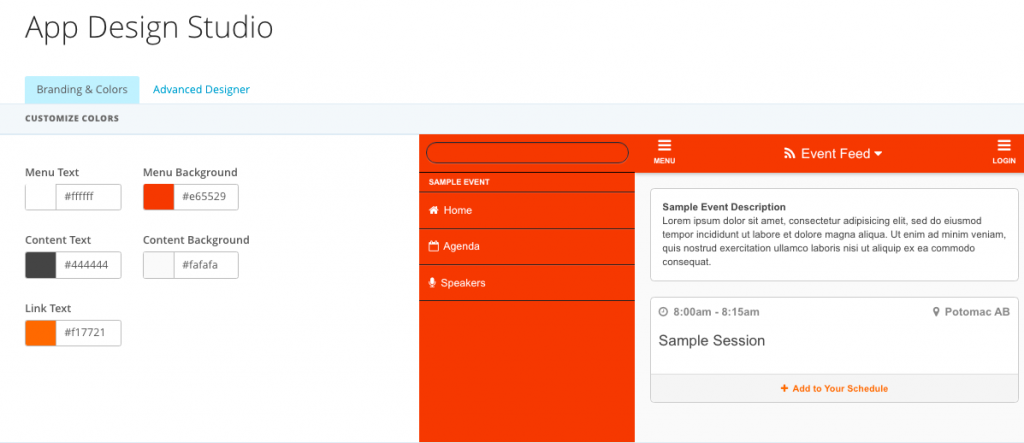 Easy-to-use branding tool for EventMobi's Virtual Space