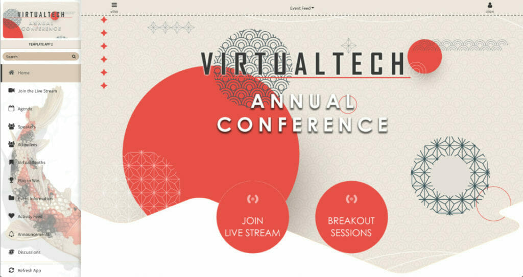 Mit Designvorlagen einfach ein tolles virtuelles Eventdesign erstellen