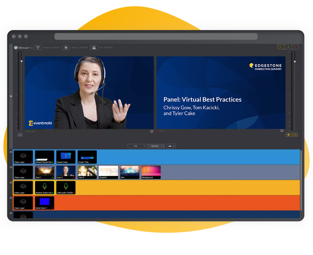 EventMobi's Live Stream Production Enabled Professional Virtual Event Experiences