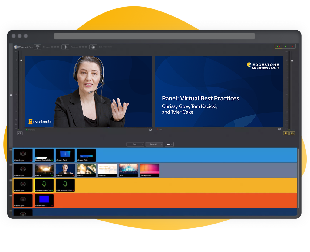 EventMobi's Live Stream Production Enabled Professional Virtual Event Experiences