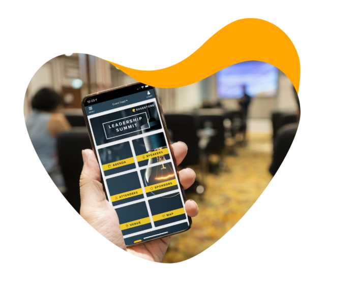 Conference app with a home screen that makes essential event info easy to find