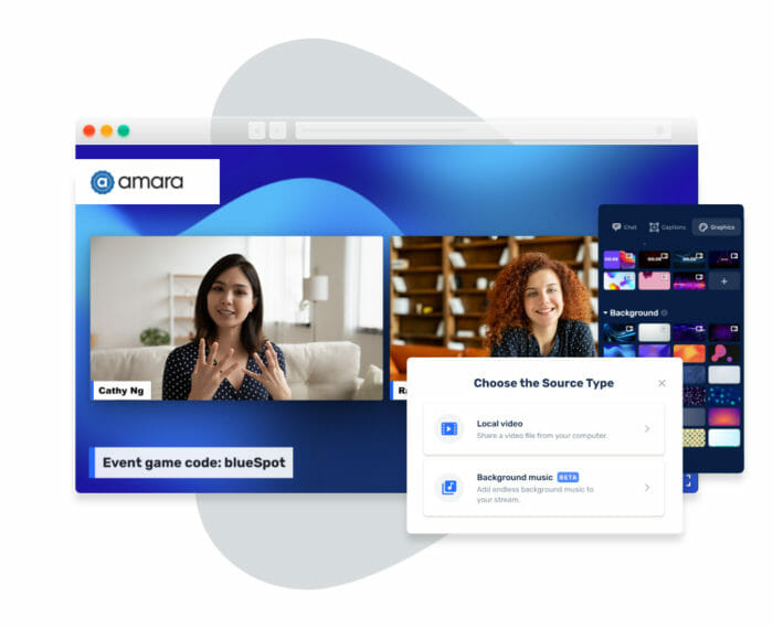 Custom Graphics Let Your Brand Live Video Sessions for Events and Conferences on Your Live Streaming Platform