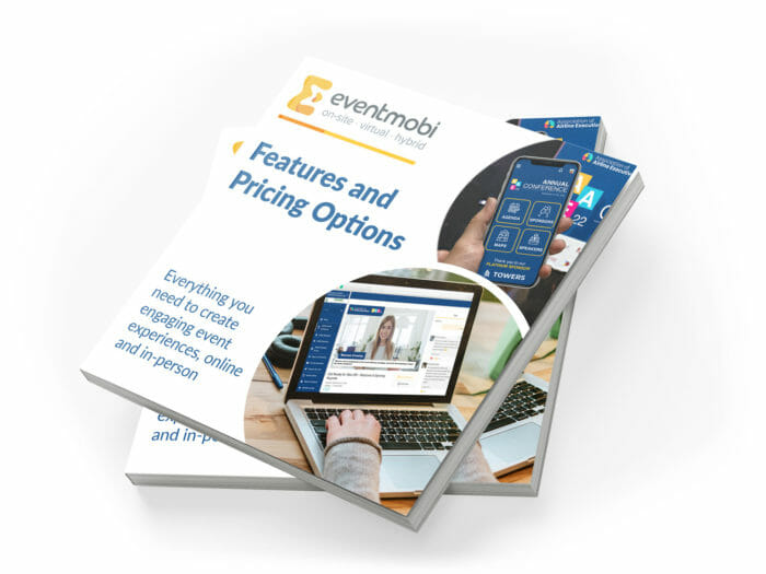 An EventMobi features and pricing book