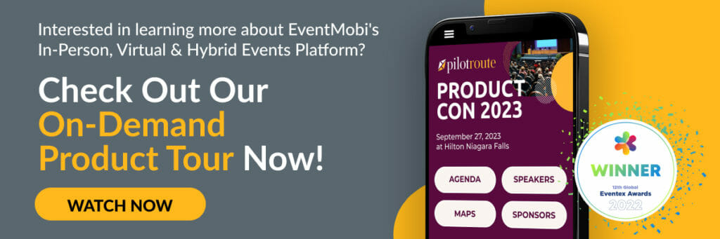 A product tour banner with a “Watch Now” call-to-action button