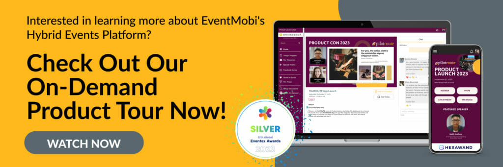 A product tour banner with a “Watch Now” call-to-action button