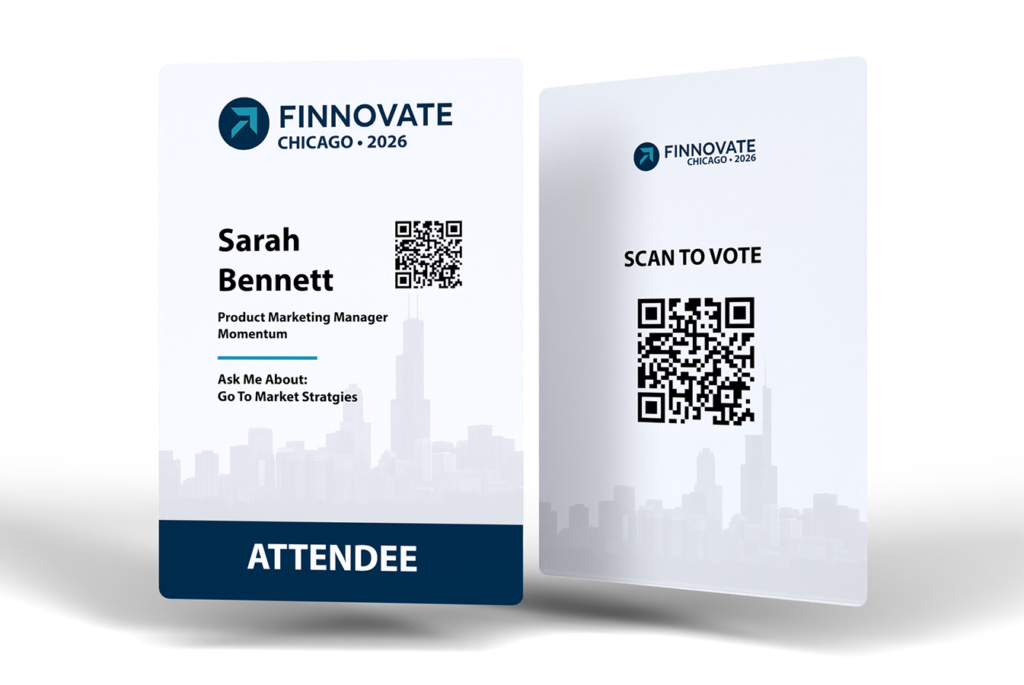 Example of an Annual Meeting Badge, made with EventMobi's Badge Designer.