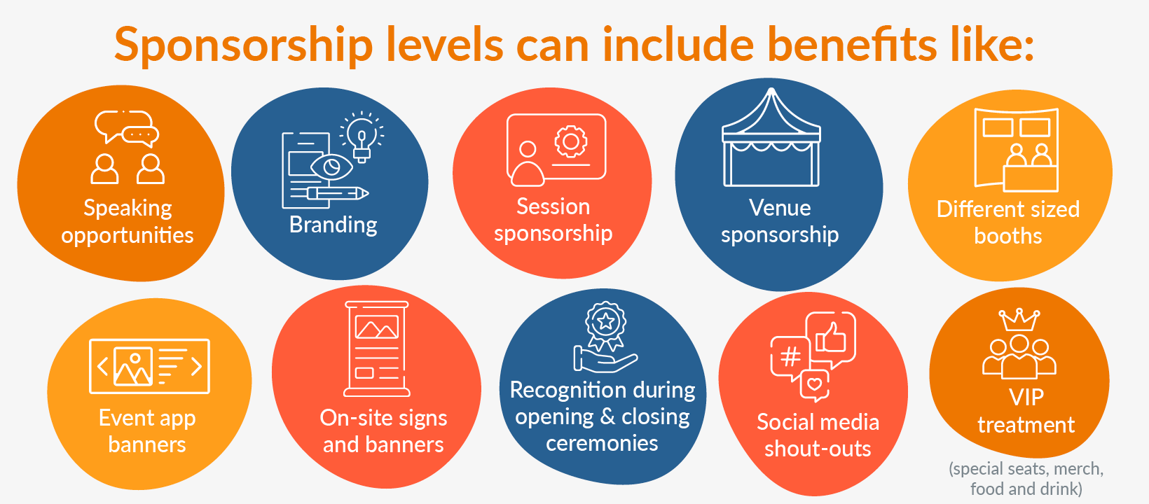 How to Create Sponsorship Levels & Lock in Sponsors [Examples!] EventMobi