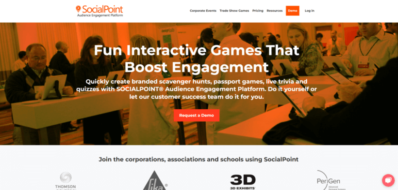 SocialPoint's homepage