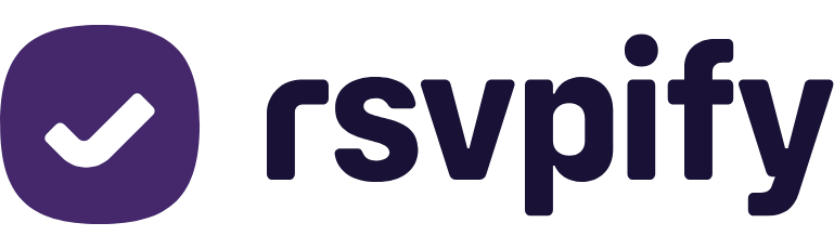 The logo for RSVPify, an end-to-end event registration solution