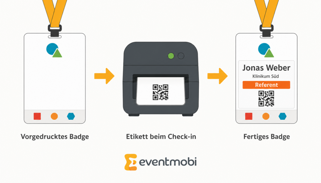 Grafik: So funktioniert Etikettendruck (Label-Druck) für Events