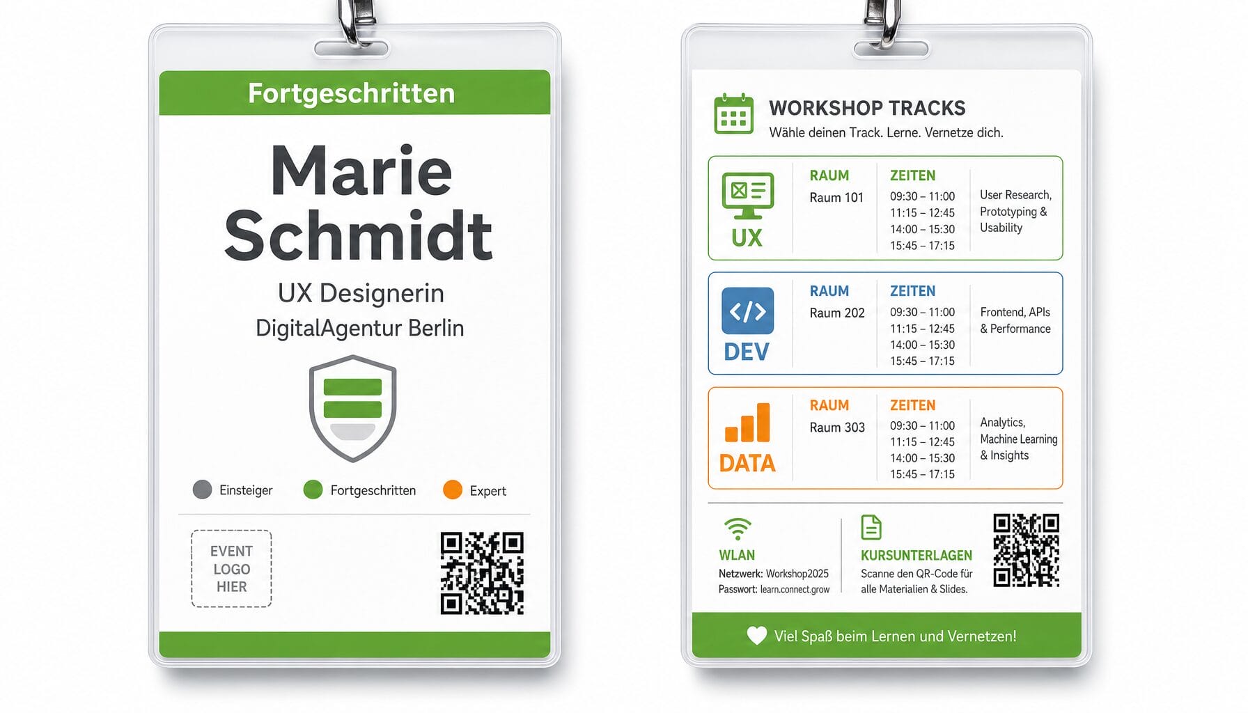 Badge-Idee für Weiterbildungsveranstaltungen: Zertifizierungs-Badge