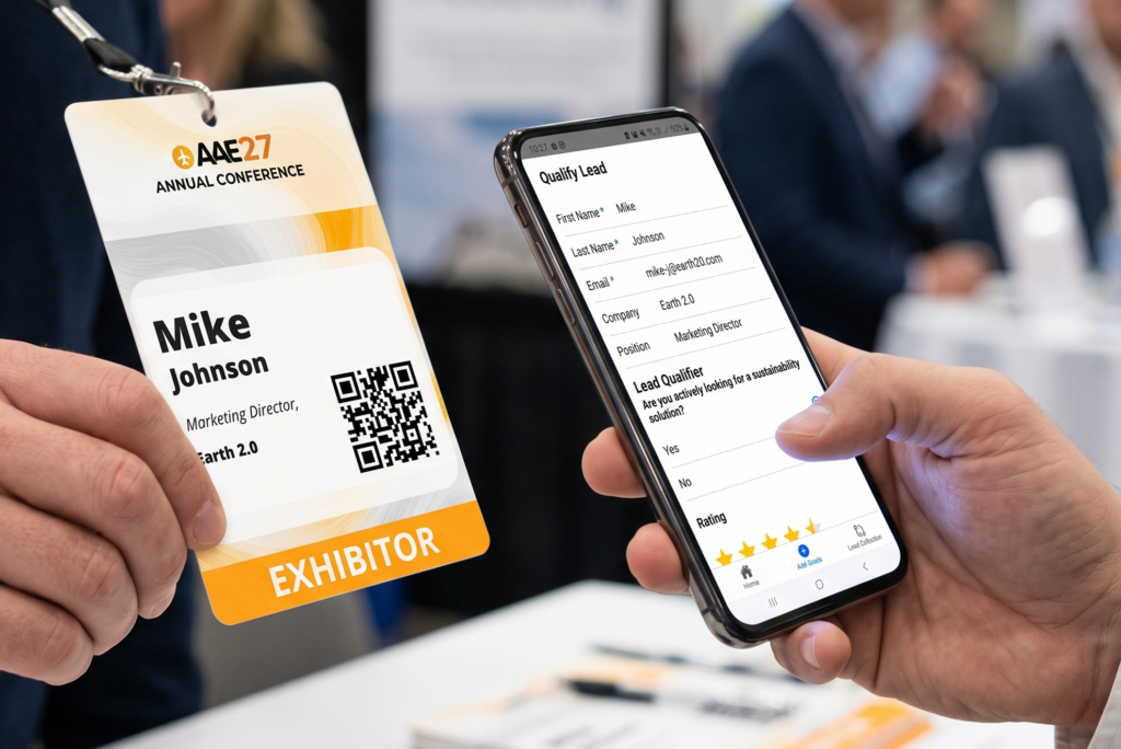 Registrierungsgebundene Lead-Capture-App
